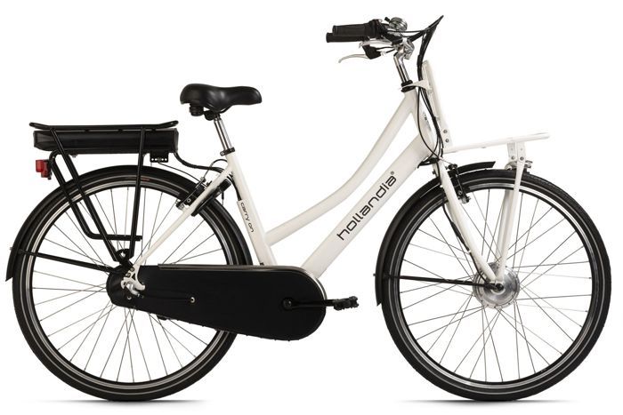 Velo a assistance Electrique Femme Hollandia Carry on 28 blanc 250 Watt Li Ion 36V 13 Ah 3 Vitesses KS Cycling Cdiscount Sport