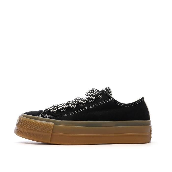 Converse Baskets Noires Femme Converse All Star Lift Platform Suede