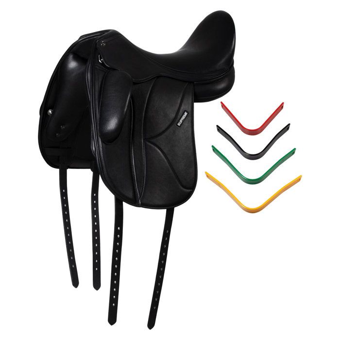 Comparer les prix de Selle de dressage pour cheval avec arcade interchangeable Supreme Richmond - Noir - 18