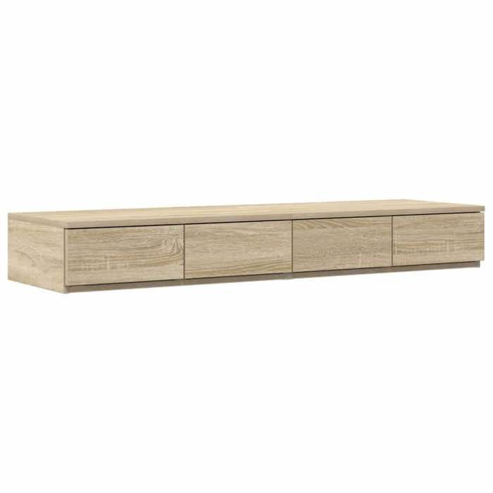 NEW Armoire de lit - Tiroirs de lit avec tiroir Chêne sonoma 120 x 36.5 x 16.5 cm - @3981@