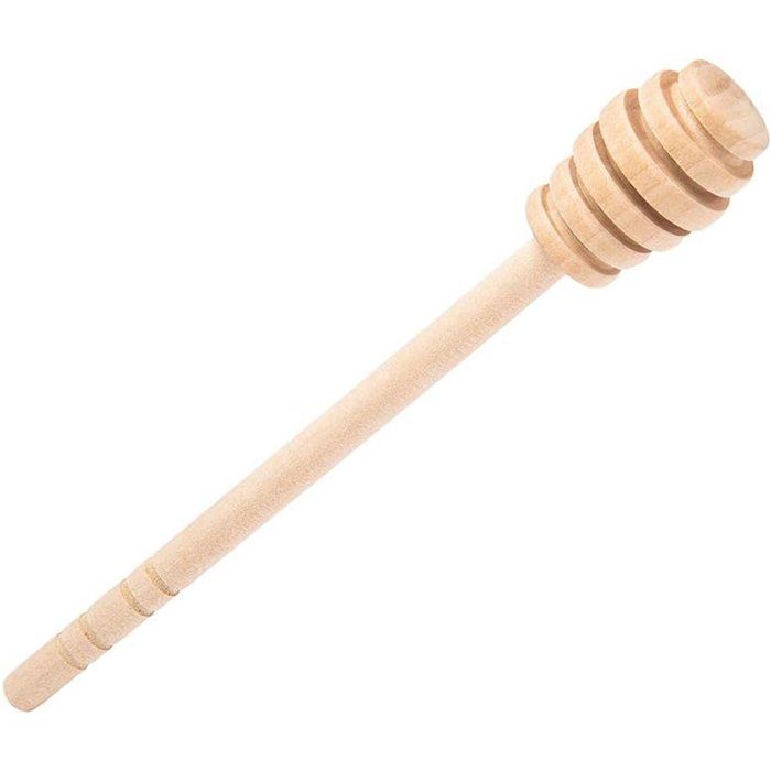 Bâtonnet à Miel en Bois Massif 15cm Cuillère à Miel Naturelle sans Revêtement Idéal pour un Usage Domestique et Commercial