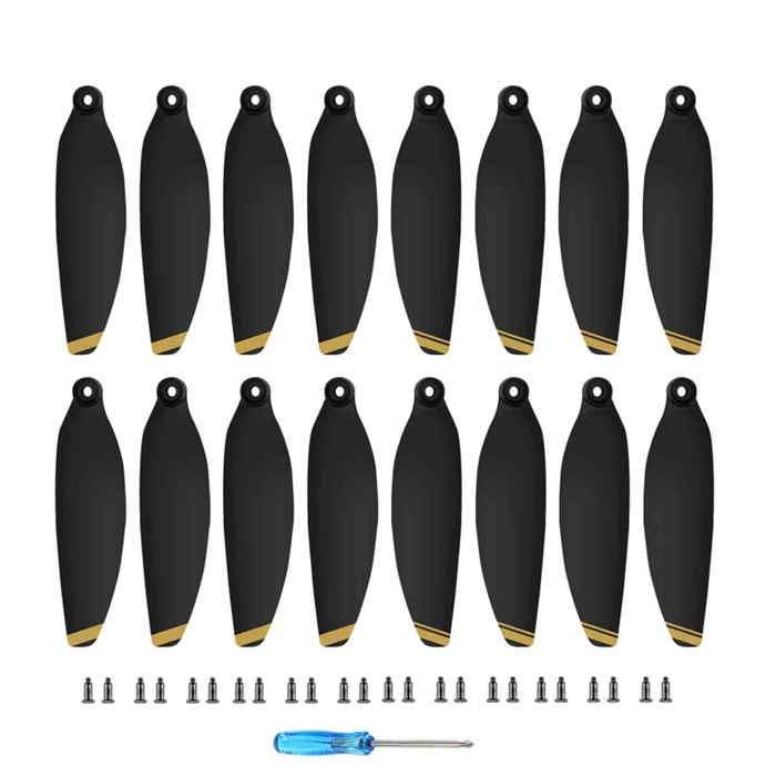 Ainiv 16 Hélices Para DJI Mini 3 Pro, Hélices Reemplazables Para Drones Hoja De Helice De Hoja De Ala De Bajo Ruido Con Destornillador Y 24