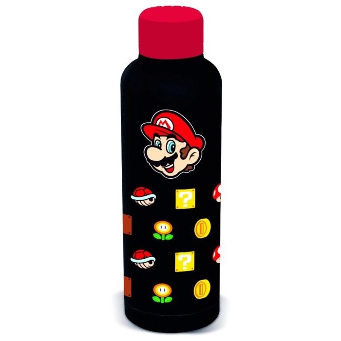 Bouteille Isotherme Super Mario Bleu 515ml - Gourde Acier Nintendo