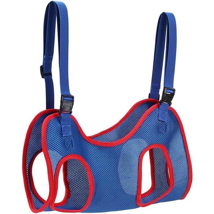 Hamac de toilettage bleu taille S pour la coupe des griffes des chats et des chiens