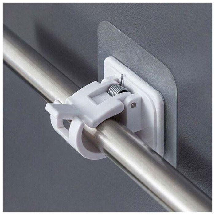 Lot de 10 supports adhésifs sans perçage – Faciles à coller idéaux pour toutes les pièces (blanc)