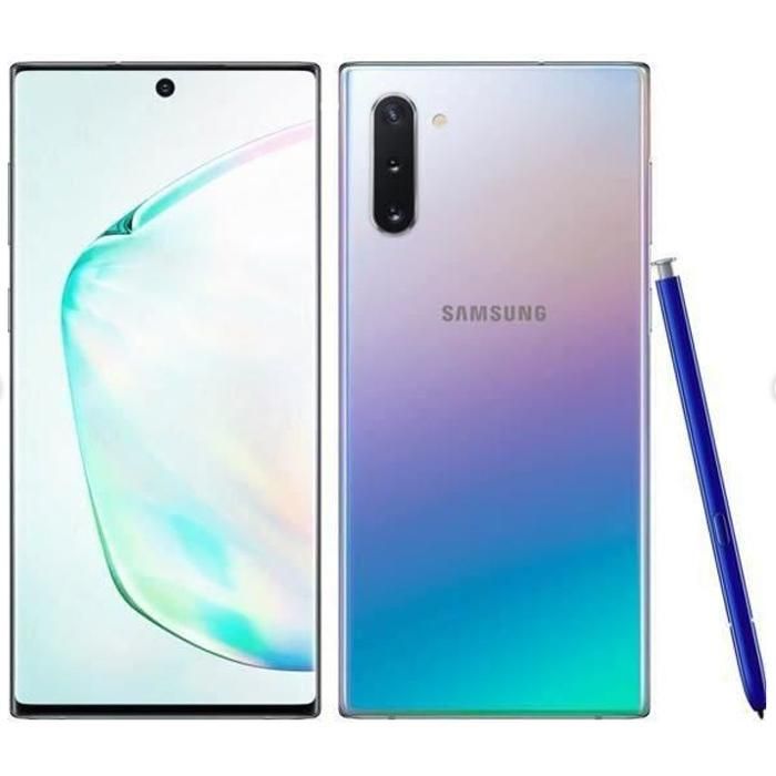 Smartphone SAMSUNG Galaxy Note 10 Plus 256Go Argent 5G Single SIM Version Américaine - Reconditionné - Très bon état