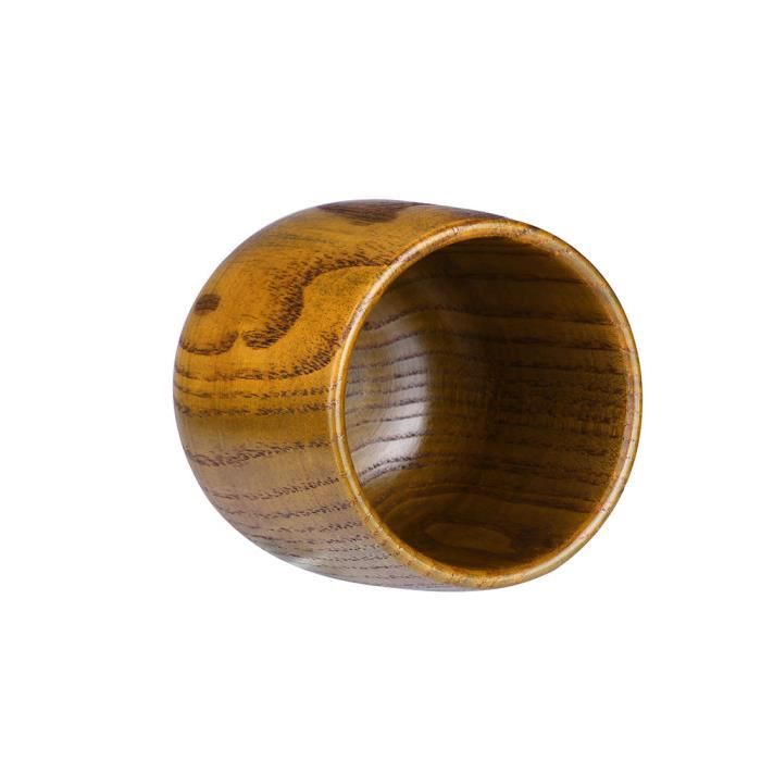 Tasse En Bois Naturel - Pour Café, Thé, Lait - Poignée Confortable - Fabriqué En Chine - Neuf Sous Emballage