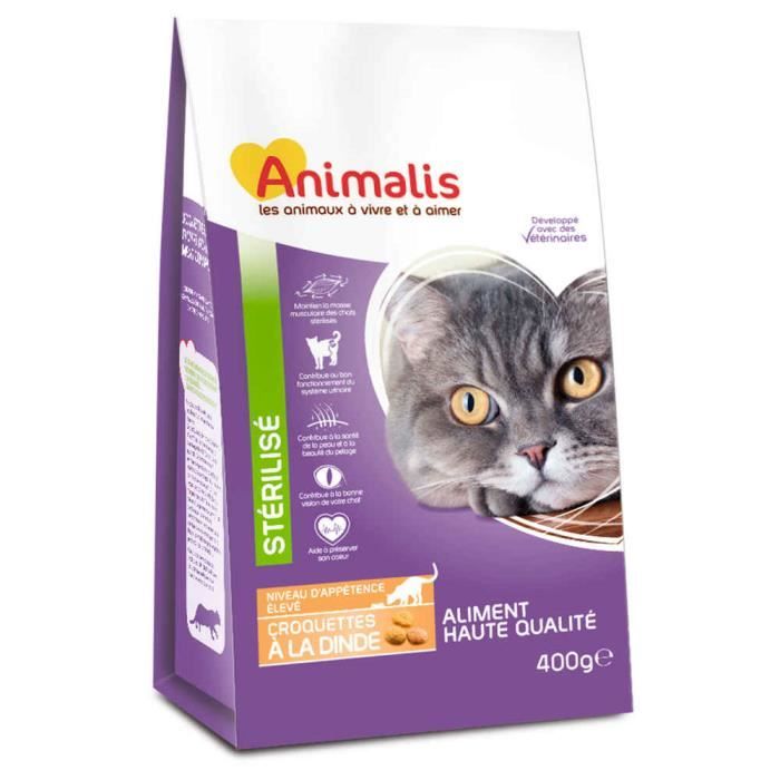 Animalis Croquettes Pour Chats Sterilises A La Dinde 400g Cdiscount Animalis Croquettes Pour Chats Sterilises A La Dinde 400g Cdiscount