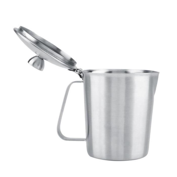Pichet à Lait Inox 400 Ml - Pour Mousse à Lait Et Latte Art, Bec Verseur Précis, Utilisation Manuelle