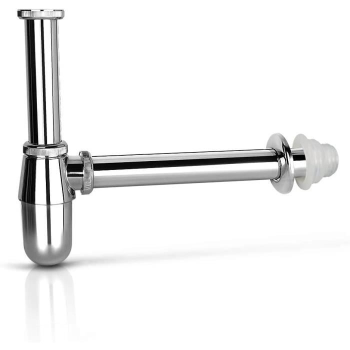 Bonbonne De Lavabo Contemporaine Aléatoire - Laiton - 1 1/4 - Évacuation évier