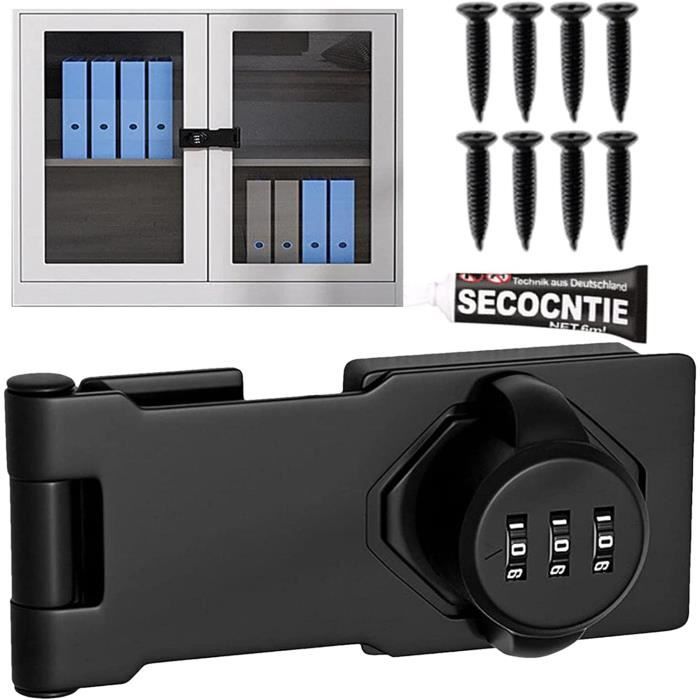 Verrou d'armoire de rangement de fichiers Mécanisme sans clé en