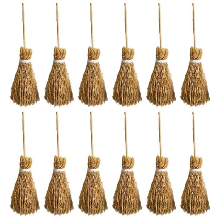 Lot De 4 Mini Bottes De Foin En Bois – 2x2x2 Cm – Accessoires Maison De Poupée – Déco Automne/Récolte