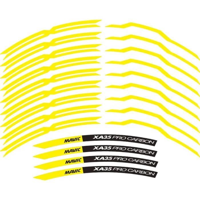 27 5jaune mat MAVIC Autocollants pour roues de VTT XA PRO 35