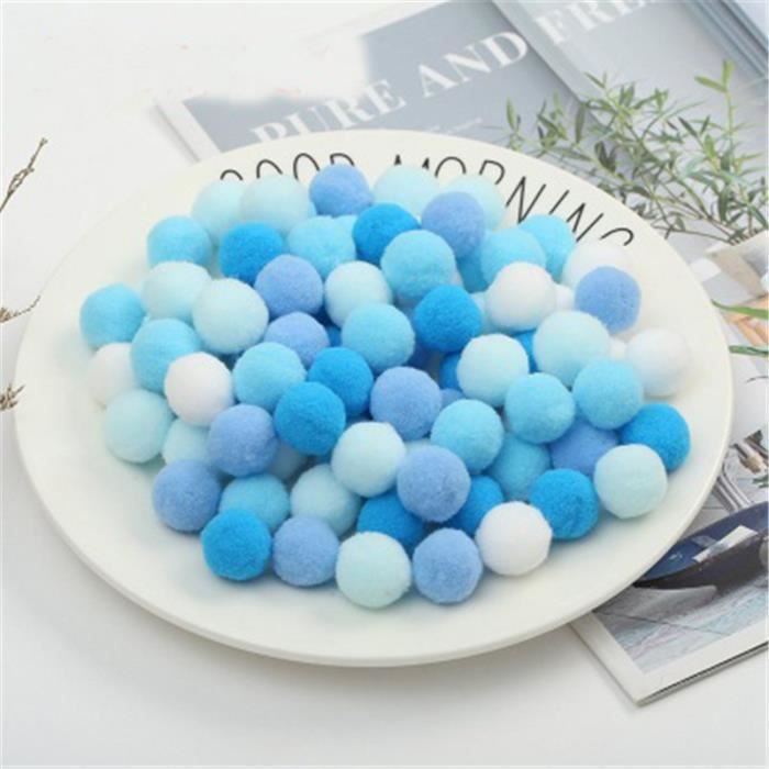 3 Pompons YOURPAI 10cm Avec Bouton Pression - Pour Bonnet, écharpe, Décoration