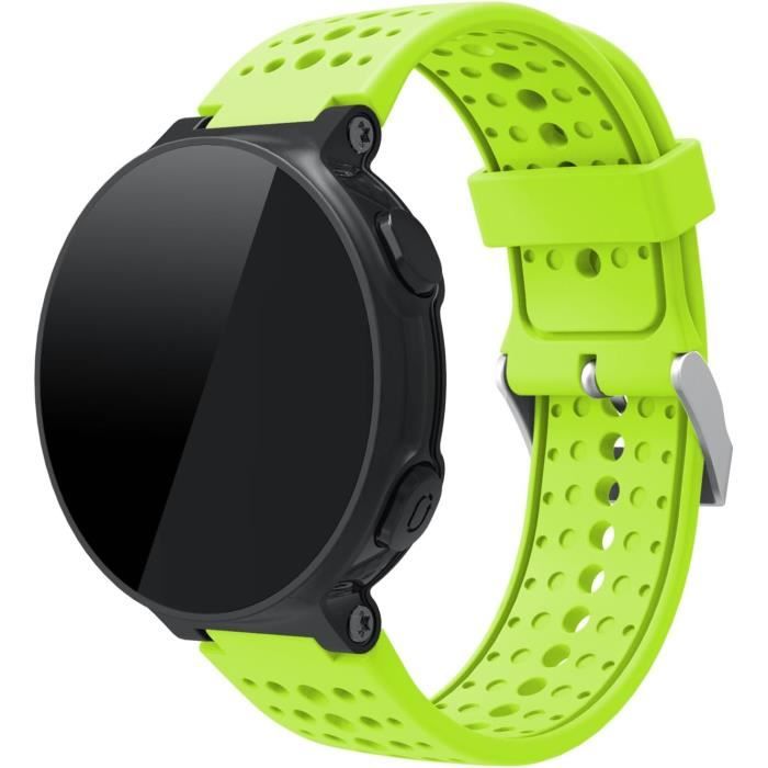 Bracelet Montre en Silicone Bande pour Garmin Forerunner 220 230 235 630  620 735 645 Approach S20 S60 GPS Watch(Gris+Blanc) Gris+blanc, -  Achat/vente bracelet de montre - Cdiscount