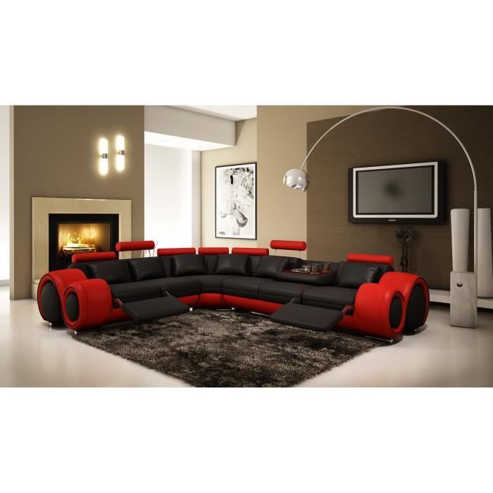 Canape Rouge Et Noir Achat Vente Pas Cher