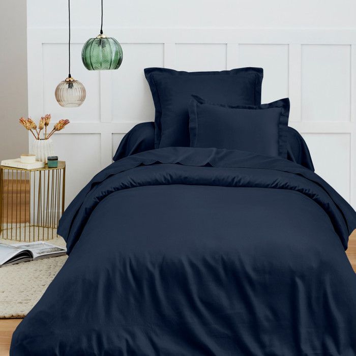 Housse de couette 140 x 200 cm Prémium pour lit 1 place - Prémium Bleu Nuit Housse de couette 140 x 200 cm Prémium pour lit 1 place - Prémium Bleu Nuit