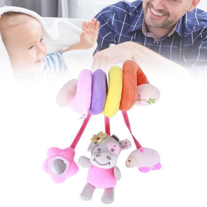 Chi Jouet D Activite En Spirale Bebe Jouets En Peluche Suspendus De Lit De Bebe Pour Aiege Lit De Bebe Poussette Vache Rose Achat Vente Coffret Cadeau Jouet
