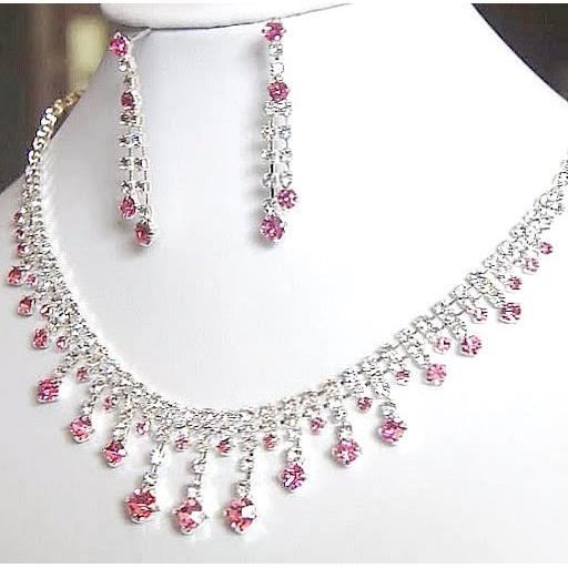 Parure Bijoux Mariage Cristal Color Alessia Achat Vente