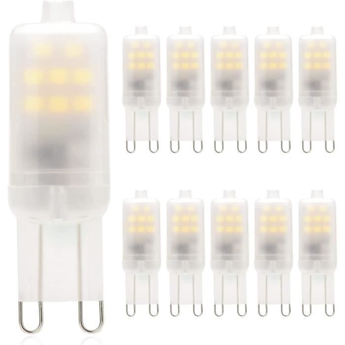 Ampoules LED G9 1,5W Équivalent à 10W 15W Halogène Lumière, Blanc Froid