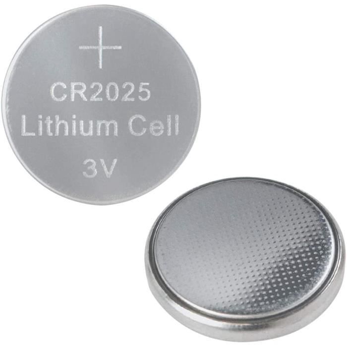 LogiLink 3 V CR2025 Pile Bouton Lithium-Pile (Lot de 10) pour appareils dieverse comme par Exemple Montres clés de Voiture Ca[~666]