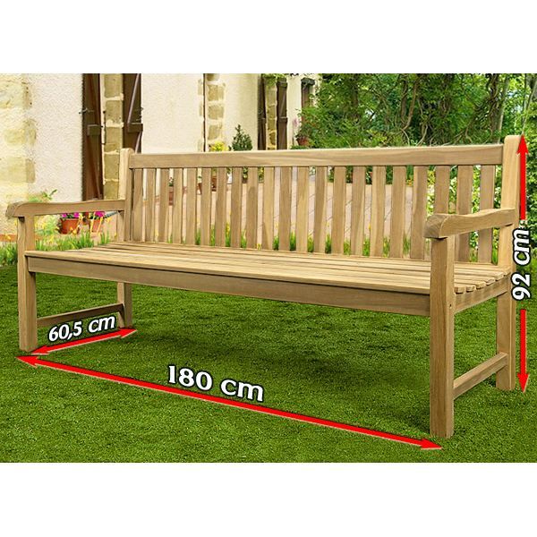 Banc De Jardin En Teck 180 Cm Banquette 4 Pers Achat Vente