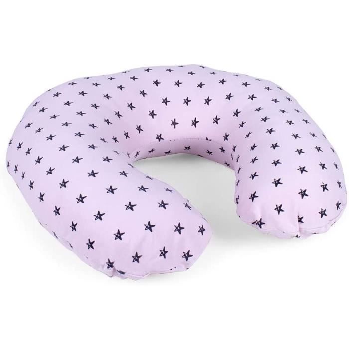 Coussin D'Allaitement Tissu Jersey Modle Etoile Bleu 65 X 65 Cm[m2352 ...