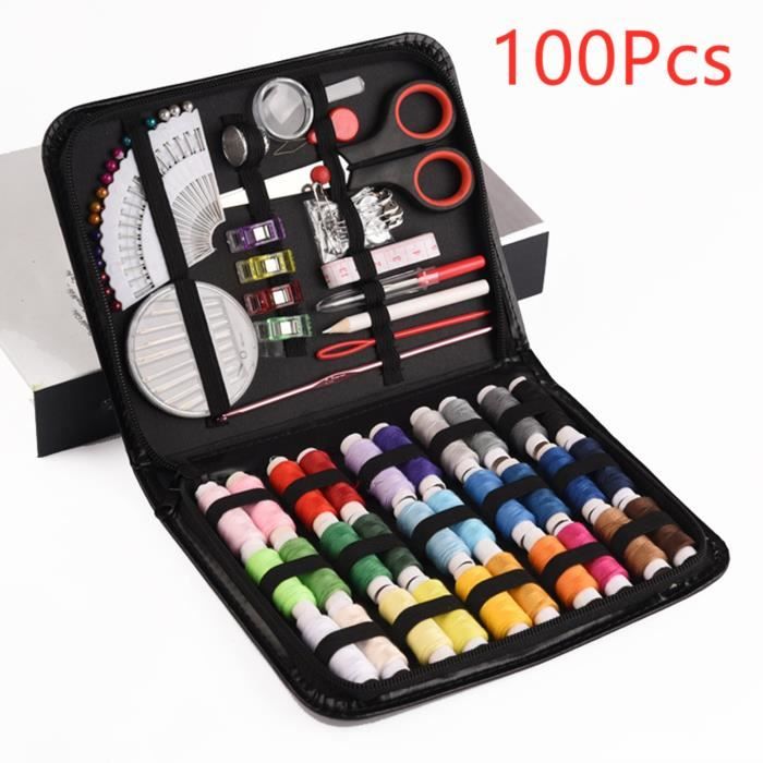 Kit De Couture Complet Professionnel, Portable Set De Couture Inclus, Accessoires De Couture Premium - 100 Pcs Kit De Couture