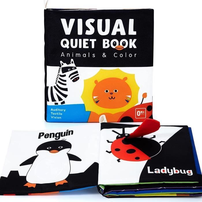 Coffret Jouet Livre En Tissu Pour Bebe Livre Noir Et Blanc Bebe Eveil Mon Petit Livre D Activites Interactif Jouet Educatif E Cdiscount Puericulture Eveil Bebe