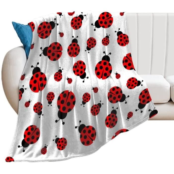 Couverture Bebe Coccinelle Couverture En Peluche Polaire Couverture Doux Et Chaud 70x140cm 531 Cdiscount Maison