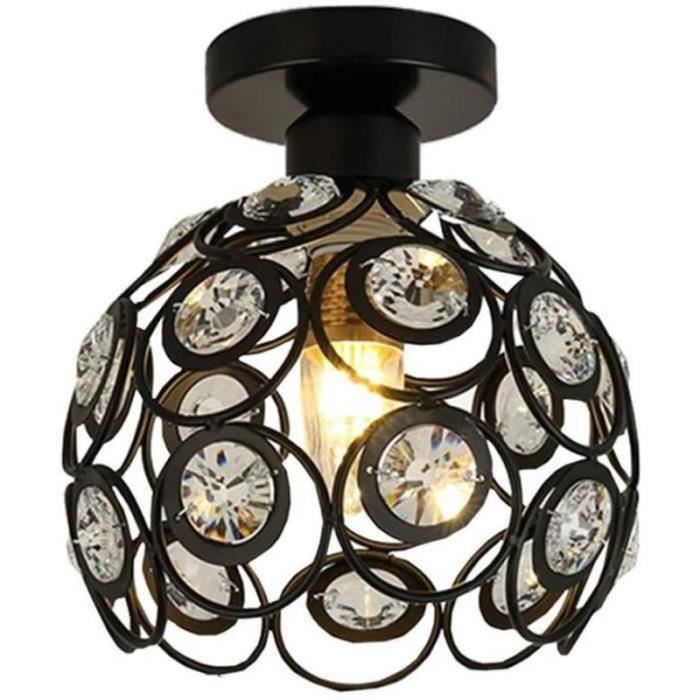 Lustre Industriel Nordique Orange - Abat-jour Métal Creative - Suspension Plafond E27 - Salon Bureau Café - YYingYYue