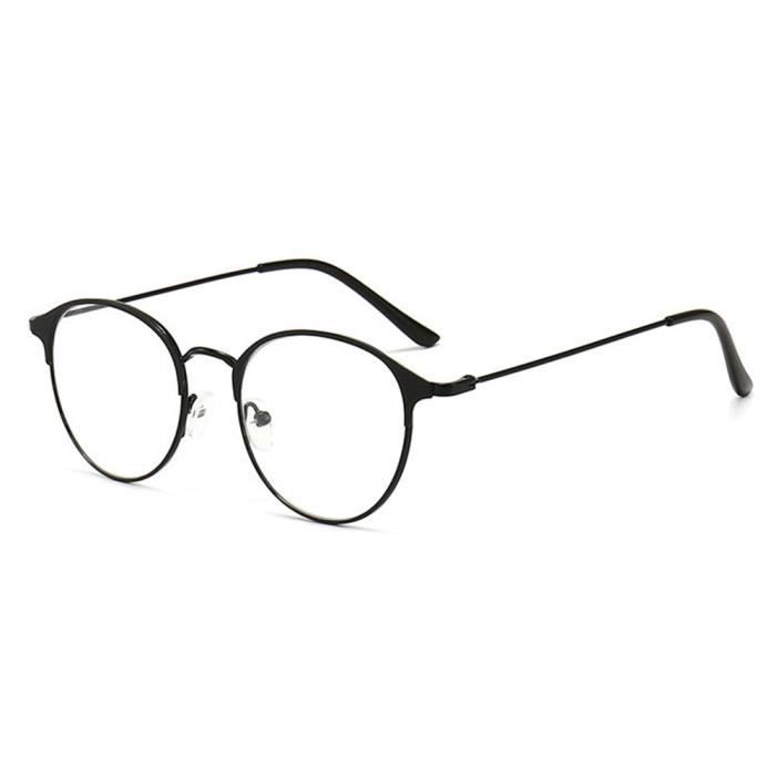 Noir Dioptrie Dioptrie 1 00 Lunettes De Vue Retro A Monture Ronde En Metal Verres Optiques Classiques Achat Vente lunettes de vue Noir Dioptrie Dioptrie 1 00 Lunettes