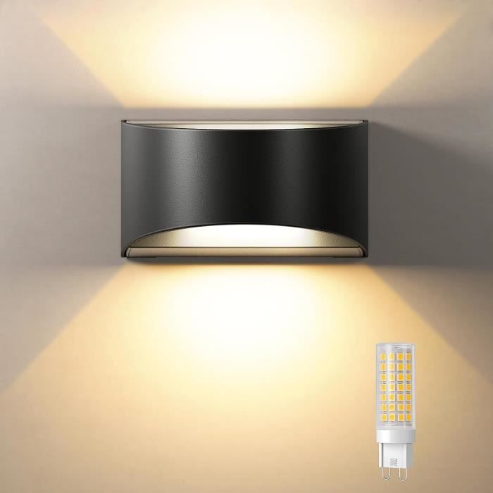 Applique Murale Extérieure LED 17W Avec Détecteur Mouvement - IP65, 3000K Blanc Chaud, Réglable 350°