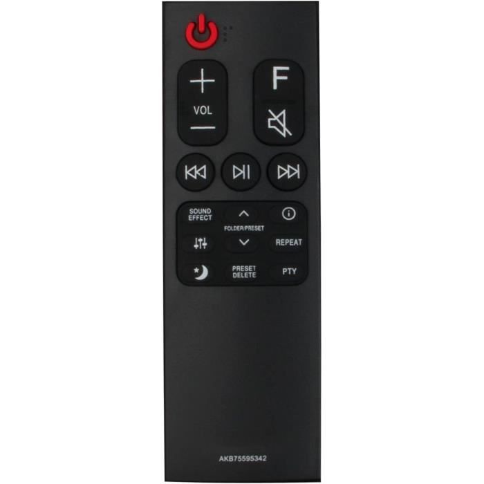 Télécommande De Remplacement Pour Barre De Son LG SJ3, SJ4, SH4, Etc. - Compatible AKB74815331 - 14