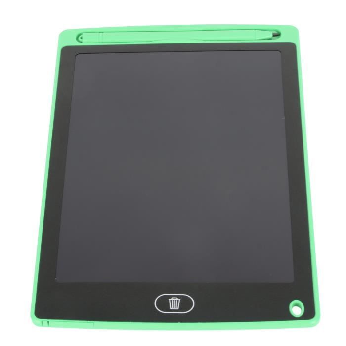 Cikonielf tablette d'écriture de 8 8.5 pouces tablette d'écriture LCD coloré dessin tablette Pad enfants coloré Doodle Vert