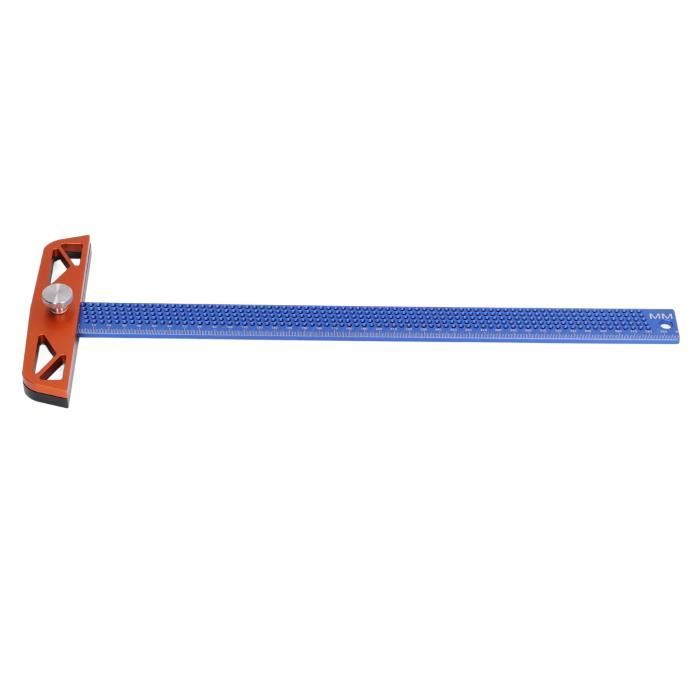 Règle De Coupe En Alliage D'Aluminium Type L 45cm - Outil Précis Pour Menuiserie Et Mesure