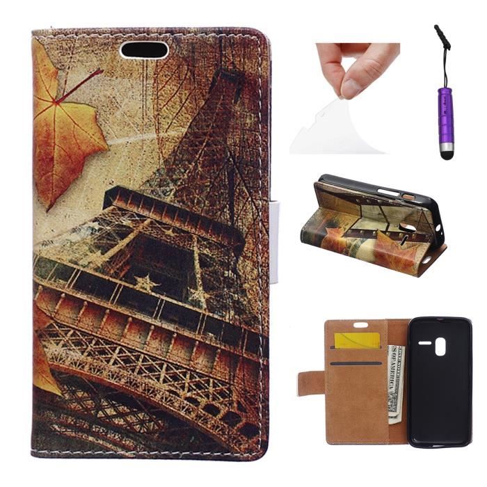 Housse Universelle En Cuir Taille S Pour Alcatel One Touch 505 / OT 505 - étui Ultra Slim Avec Passant Ceinture