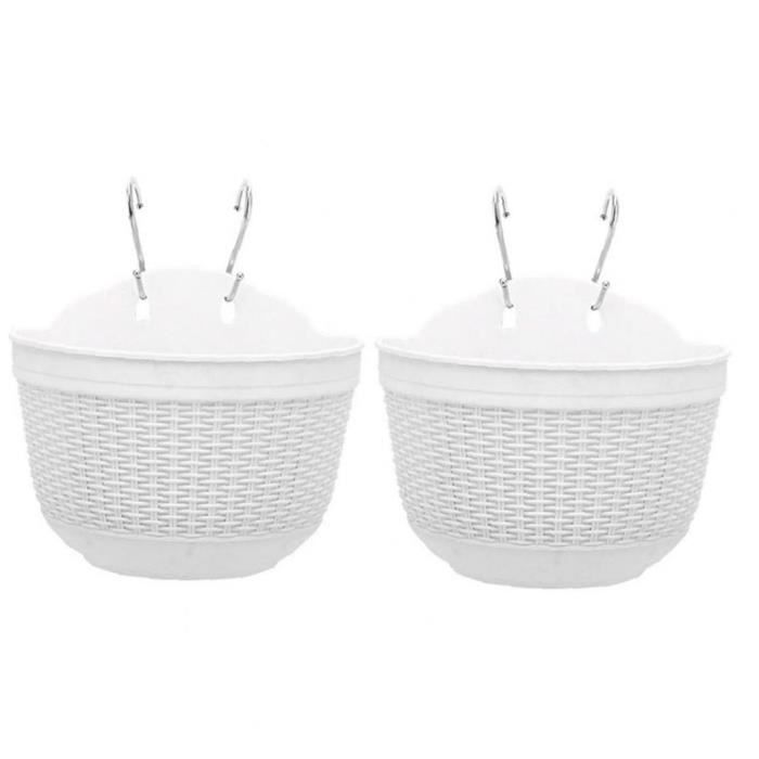 2 Pots De Fleurs Suspendus Auto-Arrosage XJKLBYQ - Paniers Suspendus Intérieur Extérieur