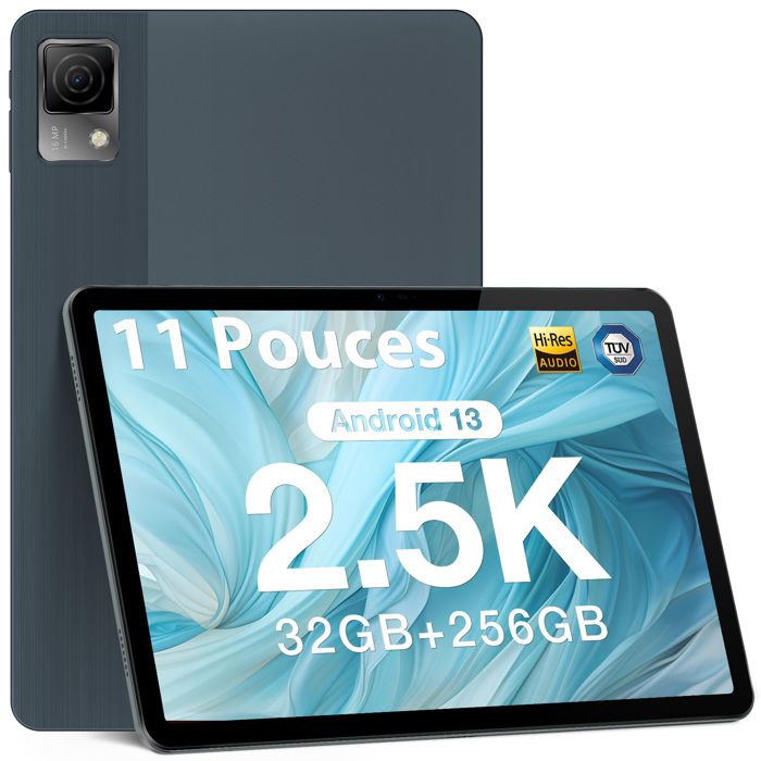 DOOGEE T30 Ultra Tablette 11 Pouces 2.5K Android 13 Tablette Tactile  32GO+256Go SD 2To Batterie 8580mAh Helio G99 Octa-Core Gris - Cdiscount  Informatique