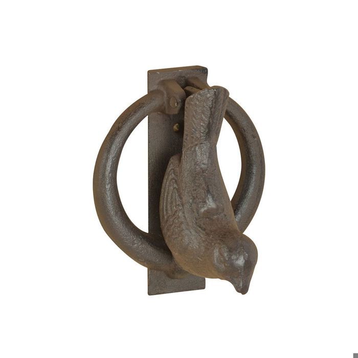 Heurtoir de porte oiseaux en fonte 9 x 7,5 x 11,4 cm
