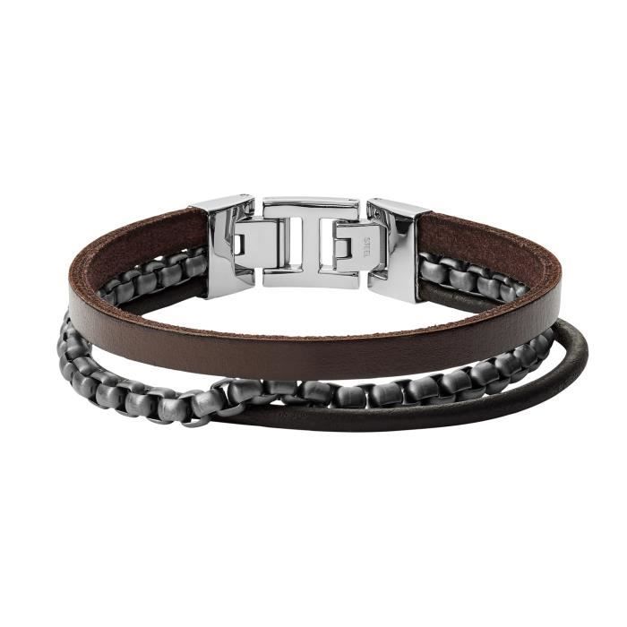 Bracelet fossil femme cuir store