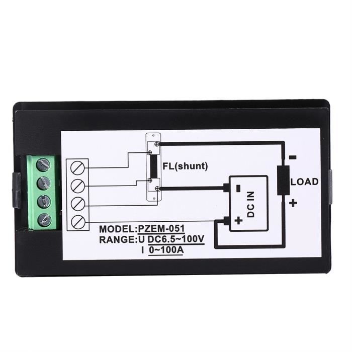 PZEM 015 Compteur De Batterie Multifonctionnel LCD Affichage Numérique Détecteur De Test De Batterie Shunt 300 A Haute Précision Contrôle De Puce 9
