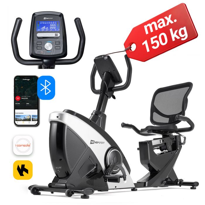 Vélo d'appartement Semi-Allongé, Résistance magnetique 32 niveaux