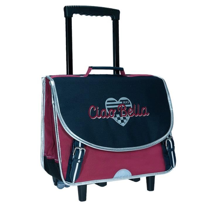 Cartable roulettes IKKS Dolce Vita Marine 38 CM Cdiscount