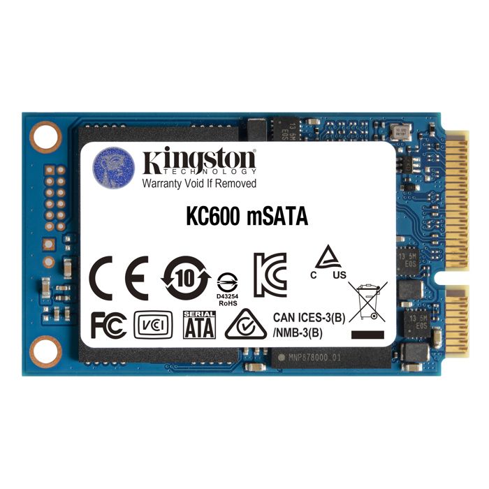 Kingston KC600 SSD 512Go SATA3 mSATA - SKC600MS/512G