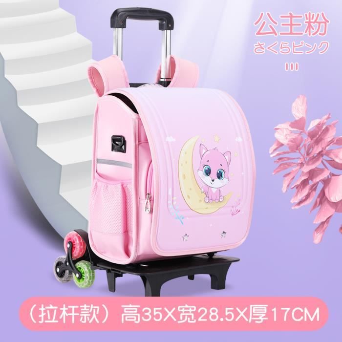 2 en 1 Cartable a roulette scolaire garcon fille college Cartable