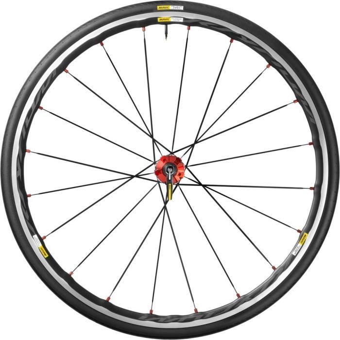 Mavic Ksyrium Elite Roue vélo de route rouge/noir Cdiscount Sport