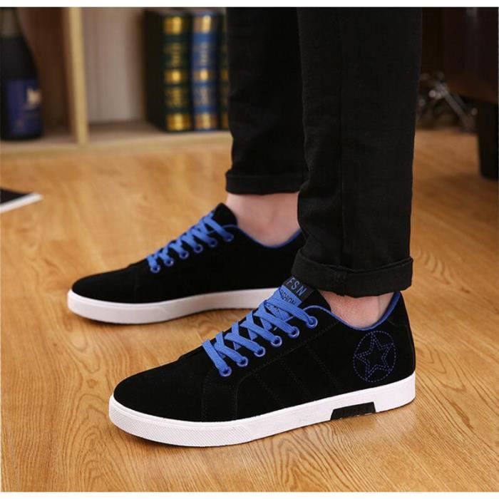 Skate chaussures mais solide suède Bleu Bleu - Cdiscount