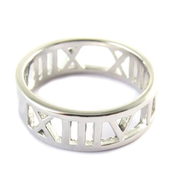 bague argent chiffres romains bague argent chiffres romains