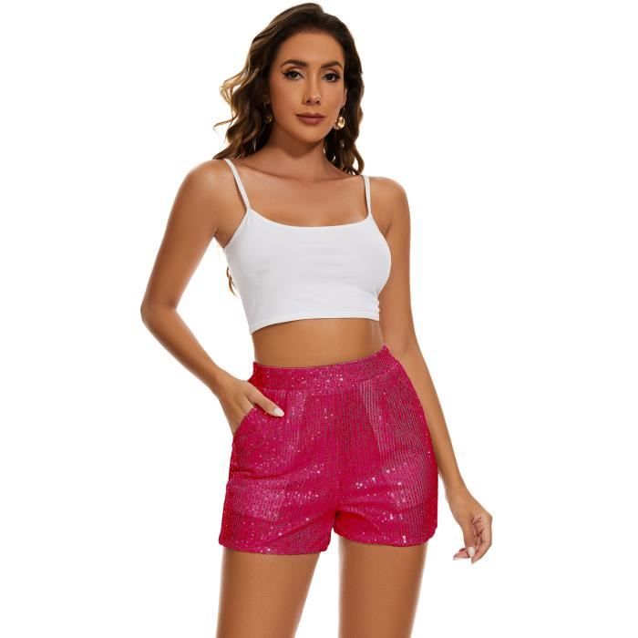 Short outlet femme paillette